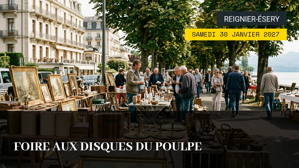 Affiche de l'événement : Foire aux Disques du Poulpe – Samedi 30 Janvier 2027