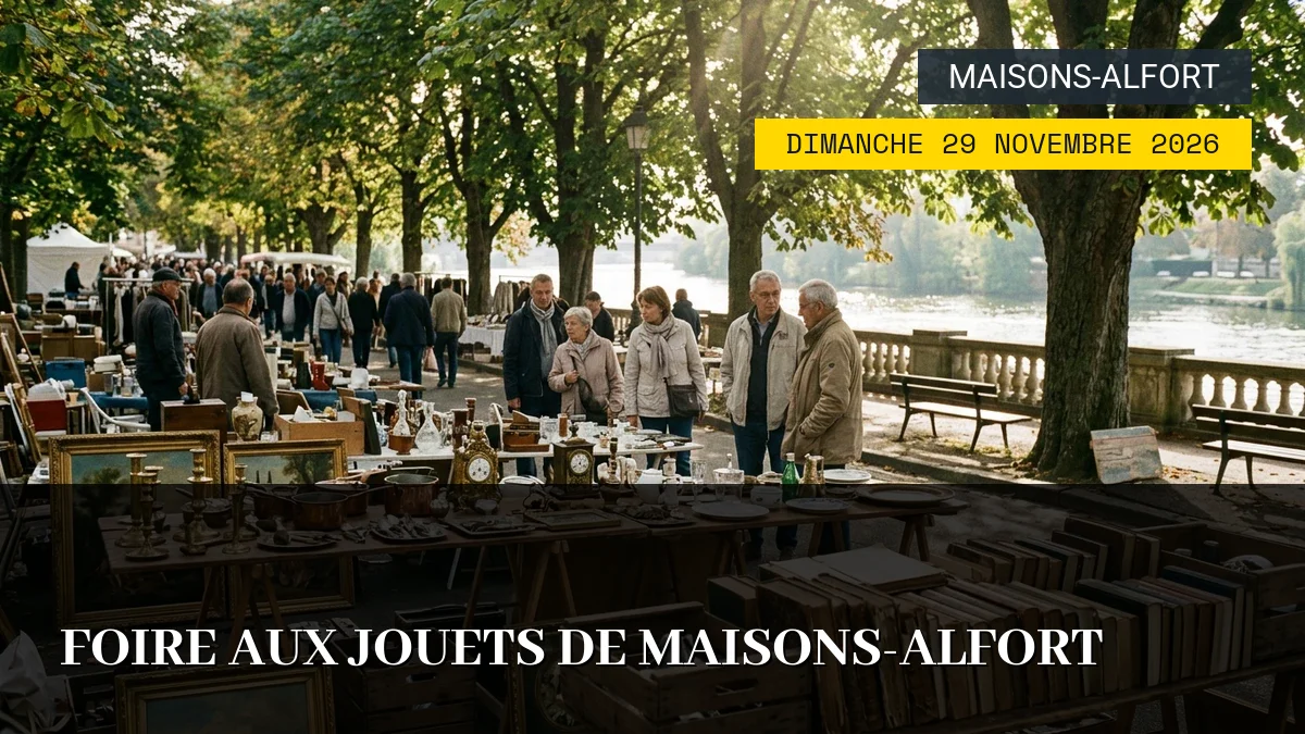 Affiche de l'événement : Foire aux Jouets de Maisons-Alfort – Dimanche 29 Novembre 2026