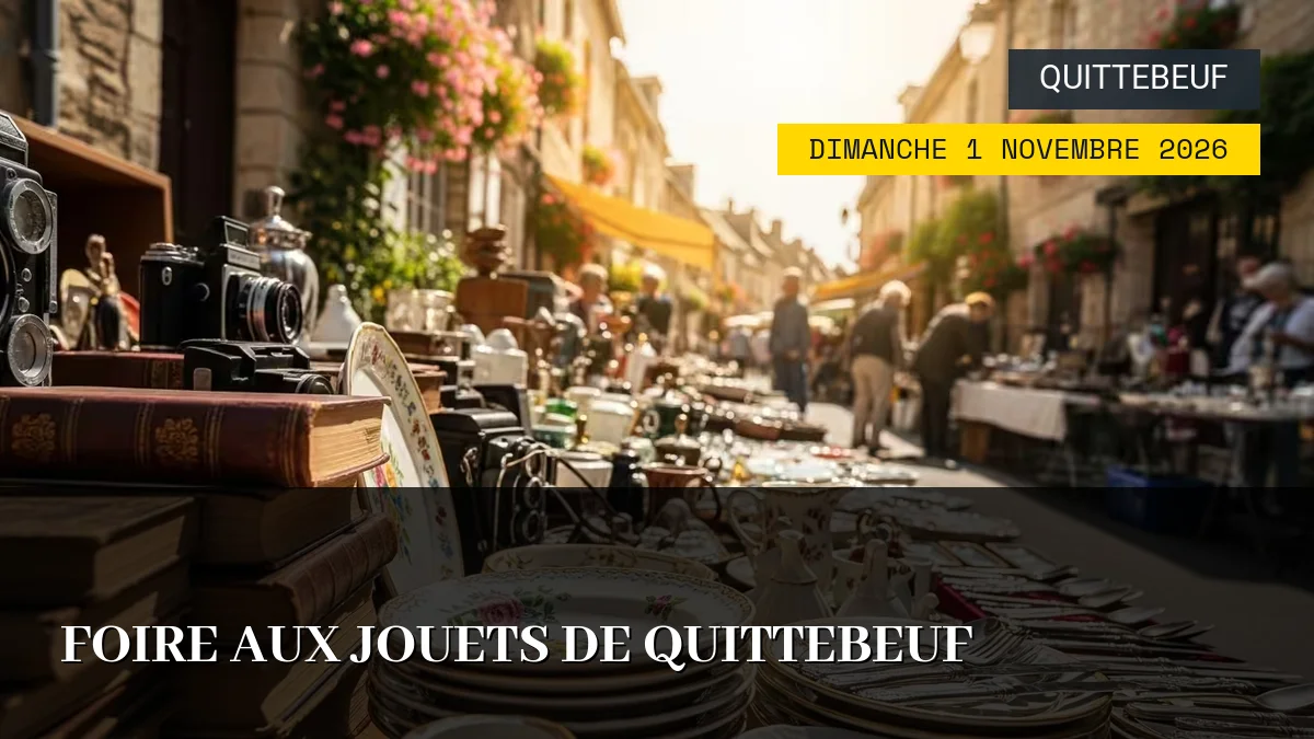 Affiche de l'événement : Foire aux Jouets de Quittebeuf – Dimanche 1 Novembre 2026