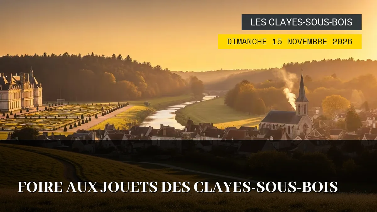 Affiche de l'événement : Foire aux Jouets des Clayes-sous-Bois – Dimanche 15 Novembre 2026