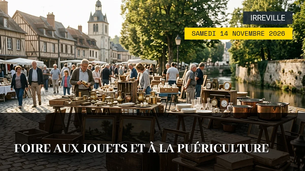 Affiche de l'événement : Foire aux jouets et à la puériculture – Samedi 14 Novembre 2026