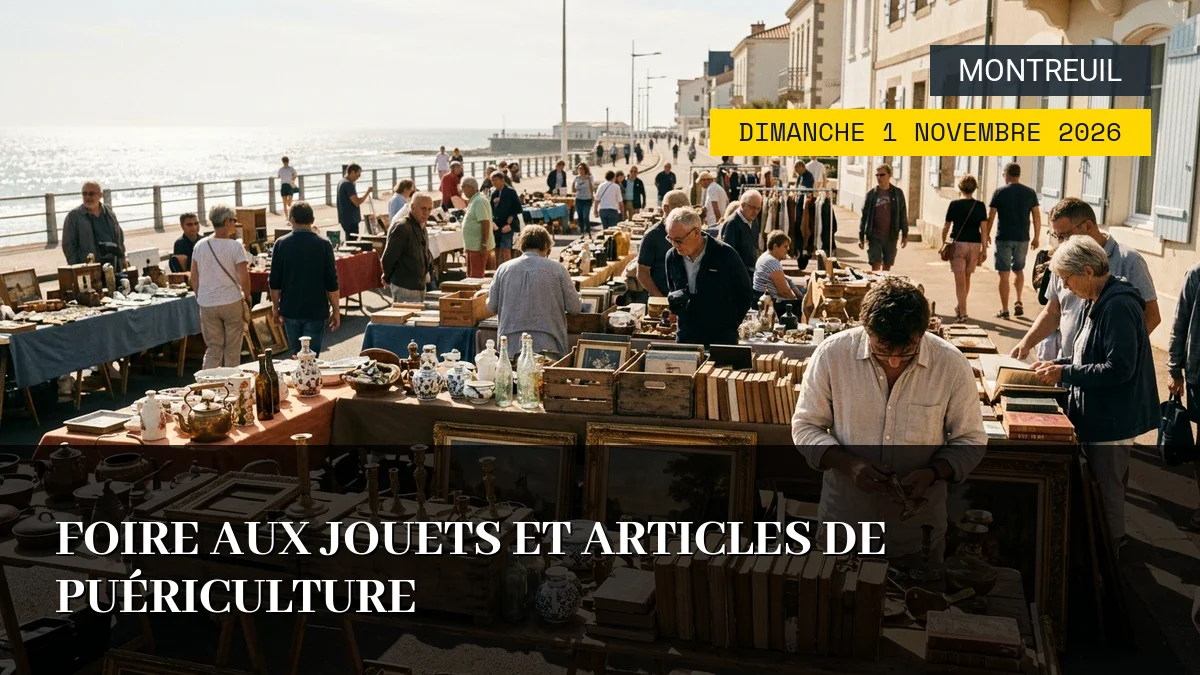 Affiche de l'événement : Foire aux Jouets et Articles de Puériculture – Dimanche 1 Novembre 2026