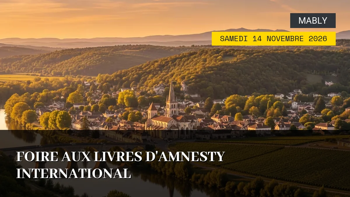Affiche de l'événement : Foire aux Livres d&rsquo;Amnesty International – Samedi 14 Novembre 2026