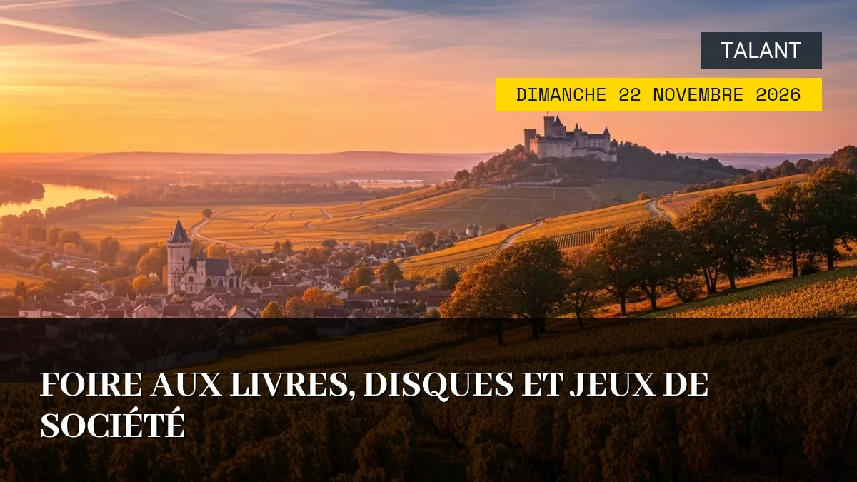 Affiche de l'événement : Foire aux Livres, Disques et Jeux de Société – Dimanche 22 Novembre 2026