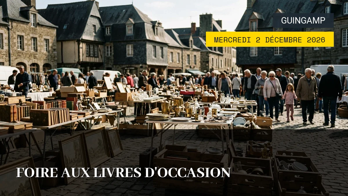 Affiche de l'événement : Foire aux Livres d&rsquo;Occasion – Mercredi 2 Décembre 2026