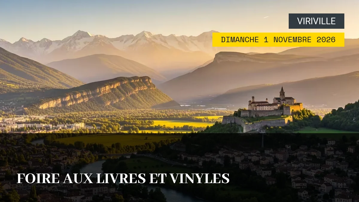 Affiche de l'événement : Foire aux Livres et Vinyles – Dimanche 1 Novembre 2026