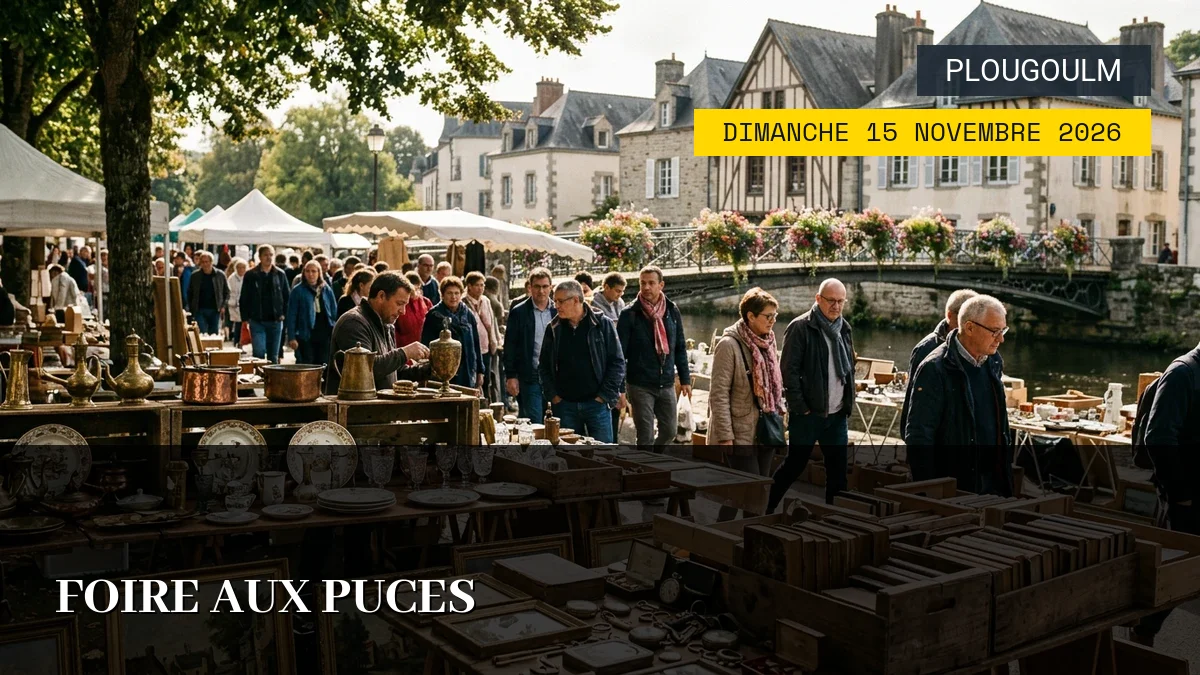 Affiche de l'événement : Foire aux puces – Dimanche 15 Novembre 2026