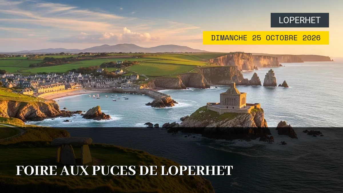 Affiche de l'événement : Foire aux Puces de Loperhet – Dimanche 25 Octobre 2026