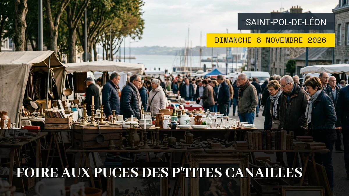 Affiche de l'événement : Foire aux Puces des P&rsquo;tites Canailles – Dimanche 8 Novembre 2026
