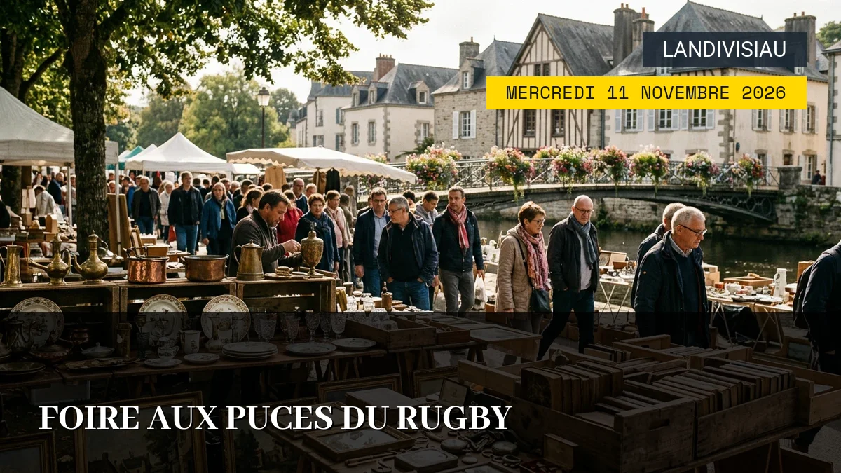 Affiche de l'événement : Foire aux Puces du Rugby – Mercredi 11 Novembre 2026