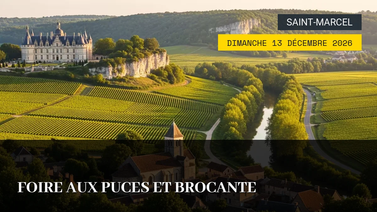 Affiche de l'événement : Foire aux Puces et Brocante – Dimanche 13 Décembre 2026