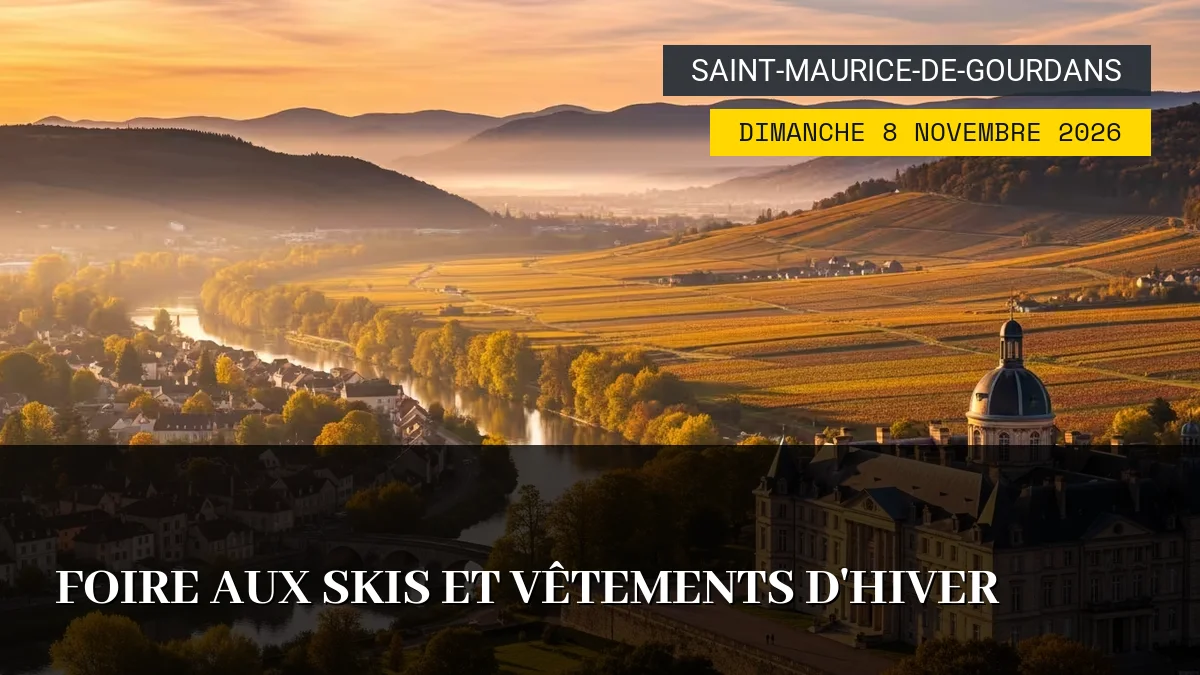 Affiche de l'événement : Foire aux Skis et Vêtements d&rsquo;Hiver – Dimanche 8 Novembre 2026