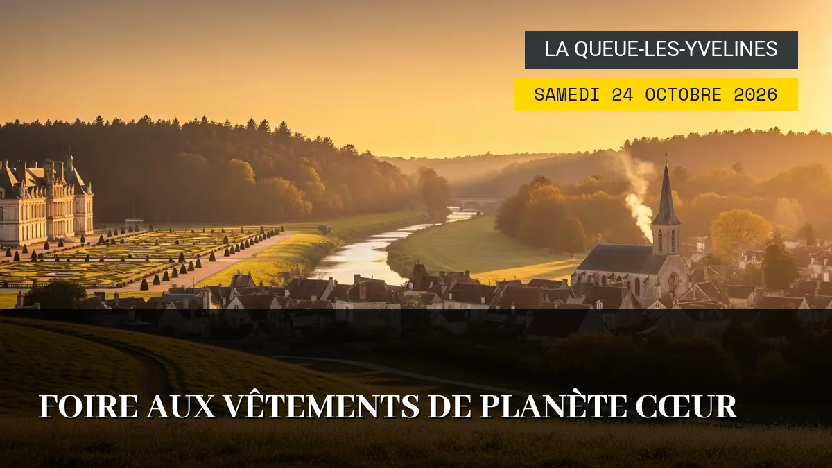 Affiche de l'événement : Foire aux Vêtements de Planète Cœur – Samedi 24 Octobre 2026