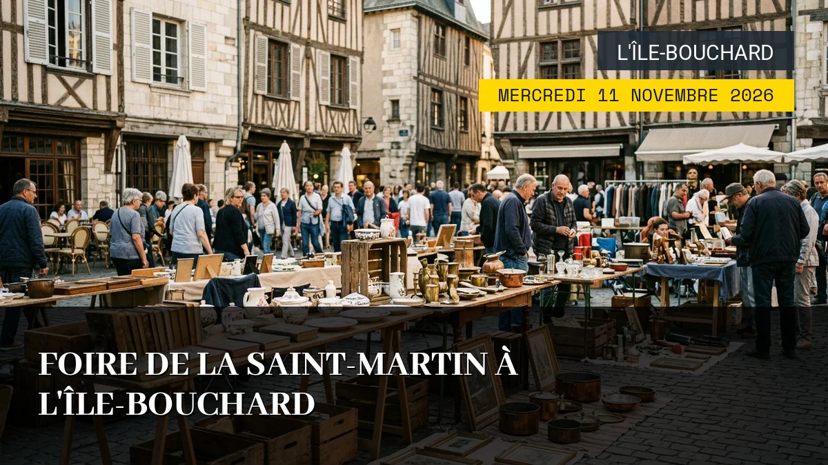Affiche de l'événement : Foire de la Saint-Martin à L&rsquo;Île-Bouchard – Mercredi 11 Novembre 2026