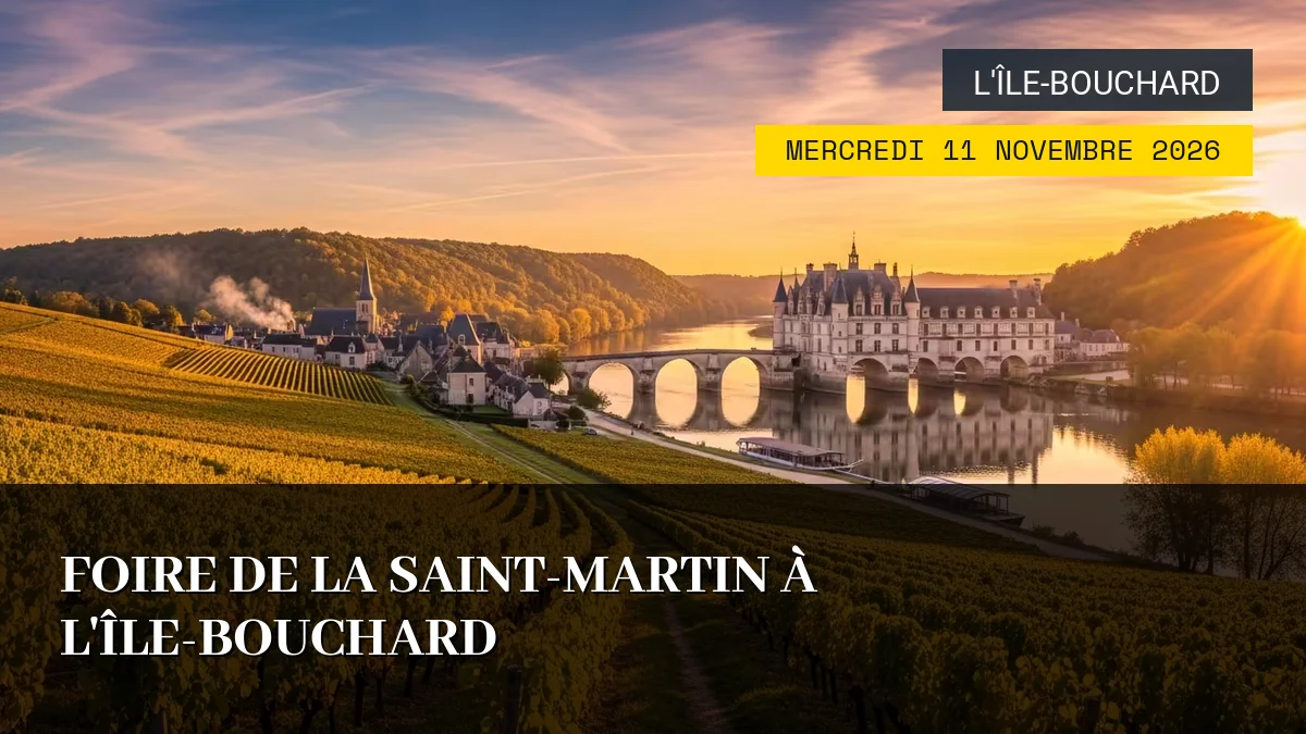 Affiche de l'événement : Foire de la Saint-Martin à L&rsquo;Île-Bouchard – Mercredi 11 Novembre 2026