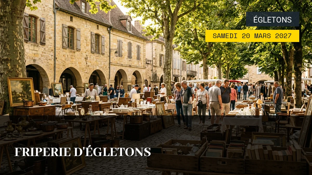 Affiche de l'événement : Friperie d&rsquo;Égletons – Samedi 20 Mars 2027