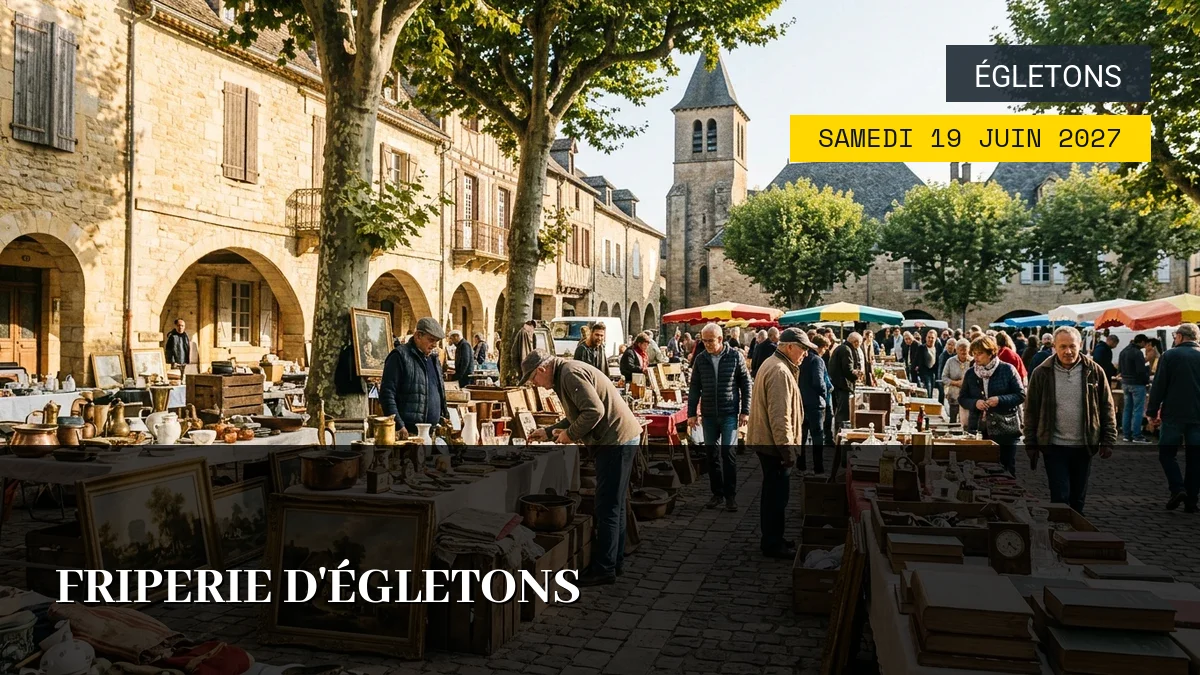 Affiche de l'événement : Friperie d&rsquo;Égletons – Samedi 19 Juin 2027