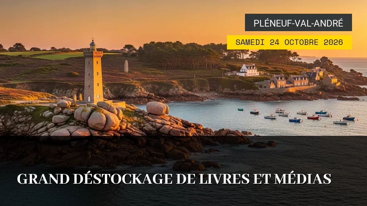Affiche de l'événement : Grand Déstockage de Livres et Médias – Samedi 24 Octobre 2026