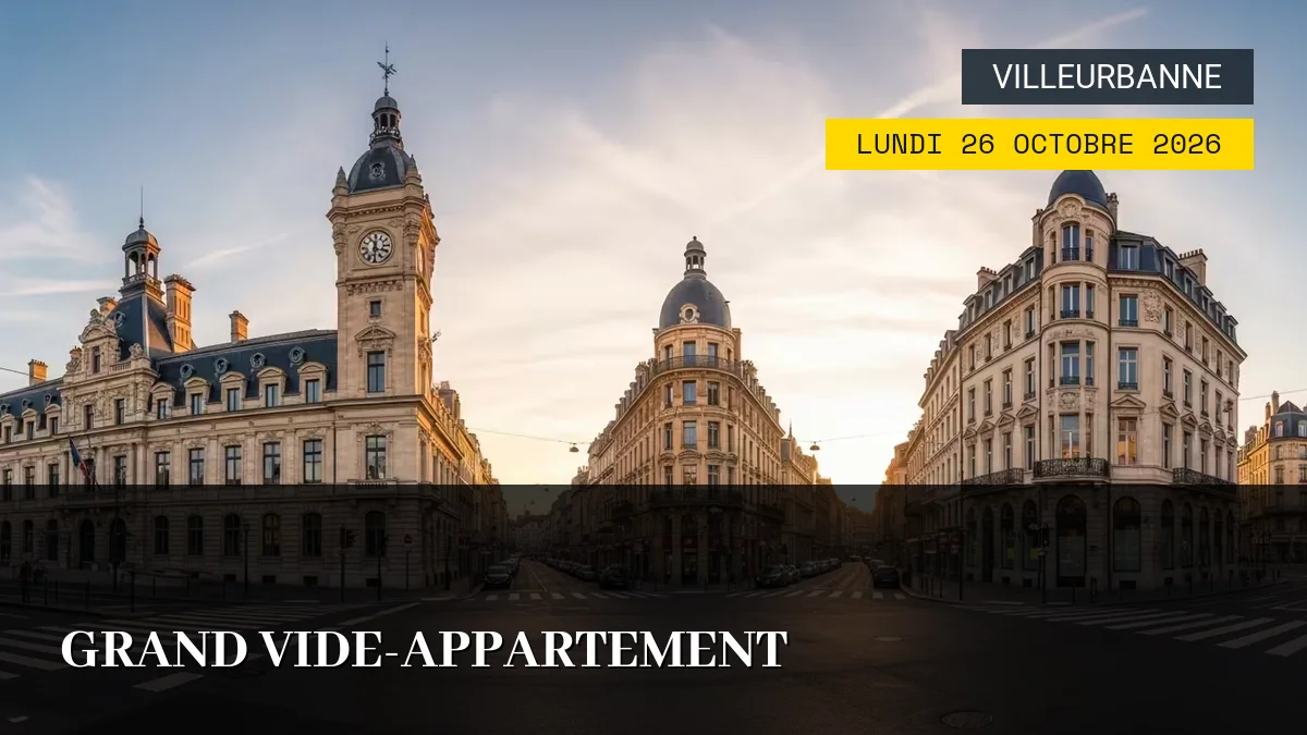 Affiche de l'événement : Grand Vide-Appartement – Lundi 26 Octobre 2026