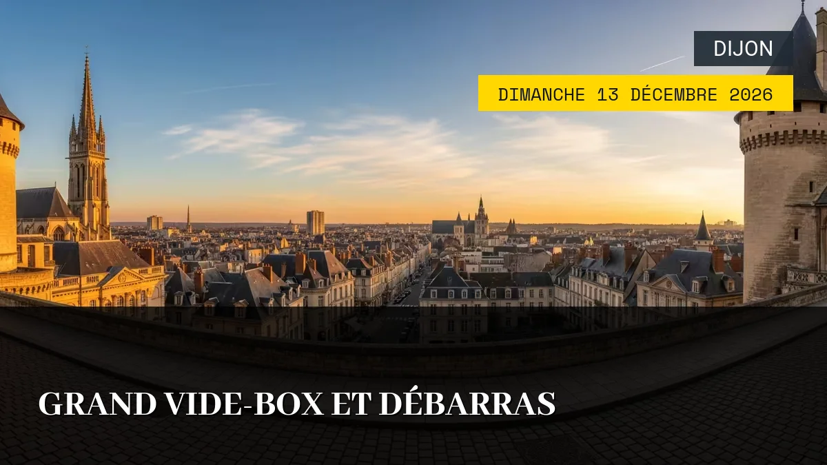 Affiche de l'événement : Grand Vide-Box et Débarras – Dimanche 13 Décembre 2026