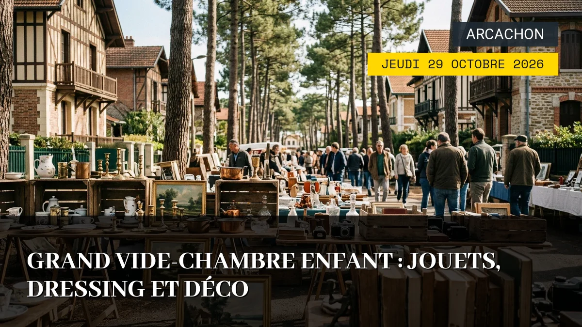 Affiche de l'événement : Grand Vide-Chambre Enfant : Jouets, Dressing et Déco — Du Jeudi 29 Octobre 2026 au Samedi 31 Octobre 2026