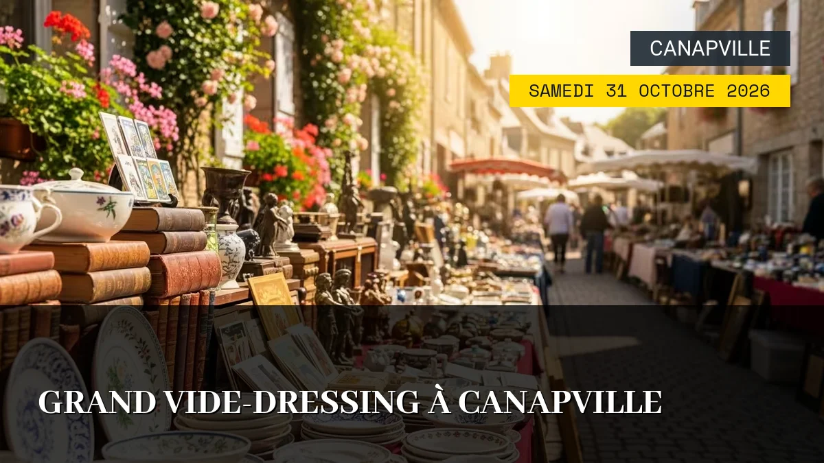 Affiche de l'événement : Grand Vide-Dressing à Canapville – Samedi 31 Octobre 2026