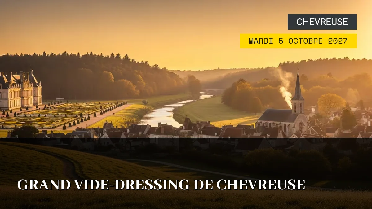 Affiche de l'événement : Grand Vide-Dressing de Chevreuse – Mardi 5 Octobre 2027