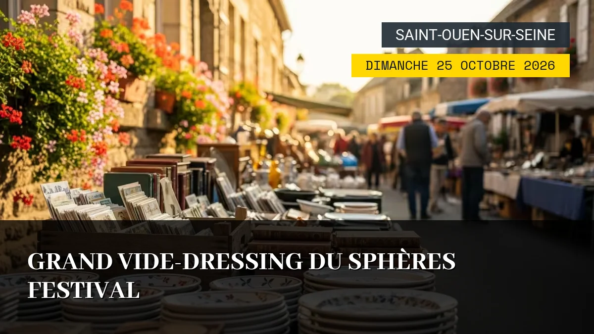 Affiche de l'événement : Grand Vide-Dressing du Sphères Festival – Dimanche 25 Octobre 2026