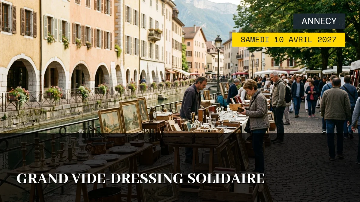 Affiche de l'événement : Grand Vide-Dressing Solidaire – Samedi 10 Avril 2027