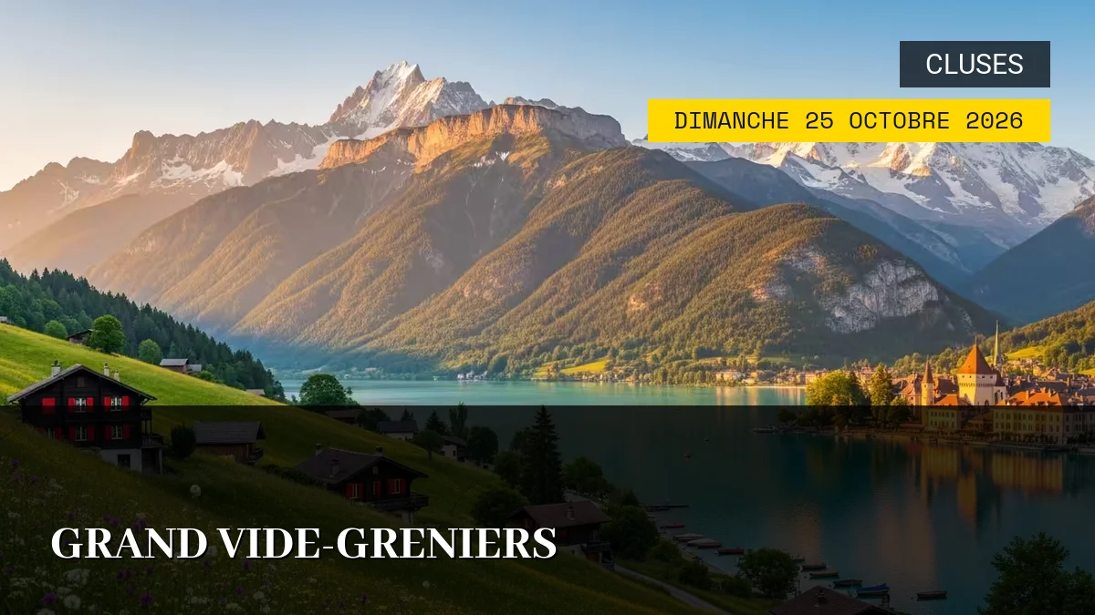 Affiche de l'événement : Grand Vide-Greniers – Dimanche 25 Octobre 2026