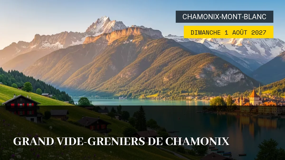 Affiche de l'événement : Grand Vide-Greniers de Chamonix – Dimanche 1 Août 2027