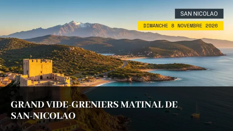 Grand Vide-Greniers matinal de San-Nicolao – Dimanche 8 Novembre 2026