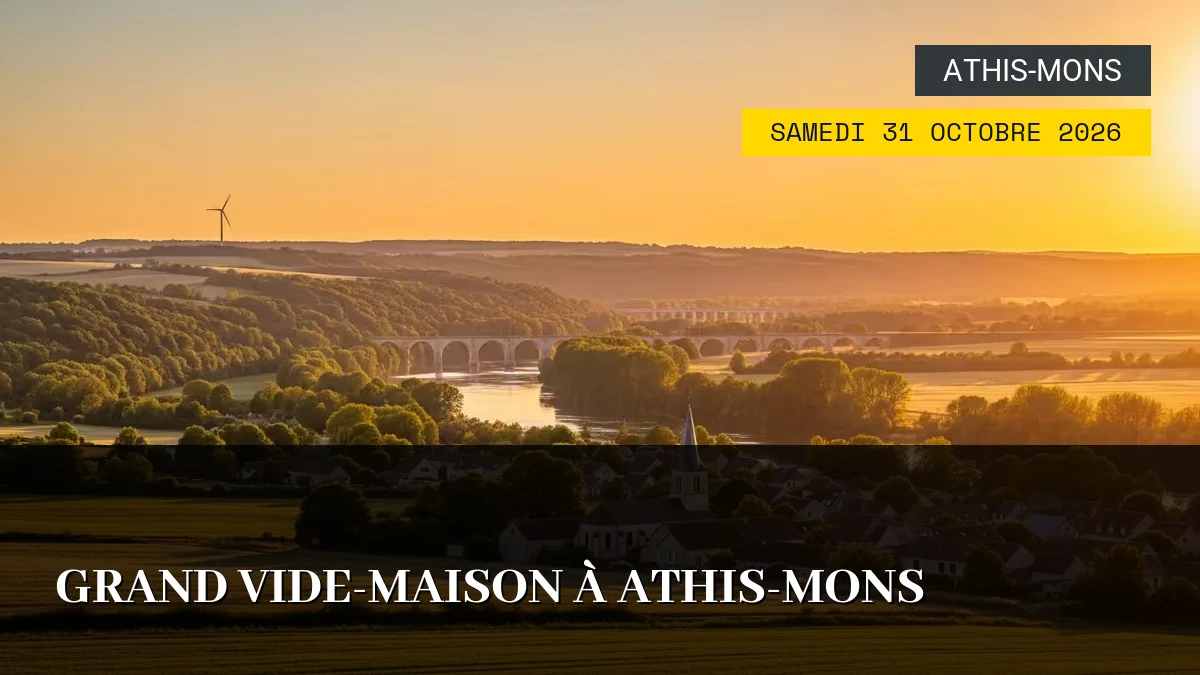 Affiche de l'événement : Grand Vide-Maison à Athis-Mons – Samedi 31 Octobre 2026