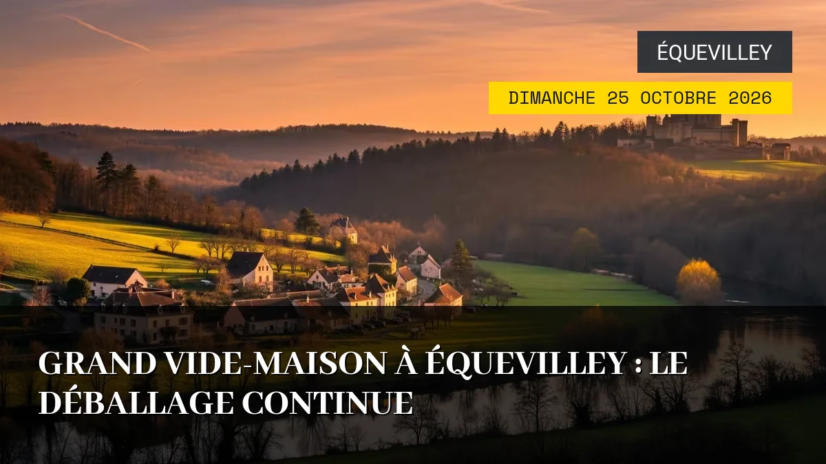 Affiche de l'événement : Grand Vide-Maison à Équevilley : Le Déballage Continue – Dimanche 25 Octobre 2026