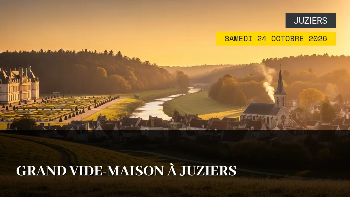 Affiche de l'événement : Grand Vide-Maison à Juziers – Samedi 24 Octobre 2026
