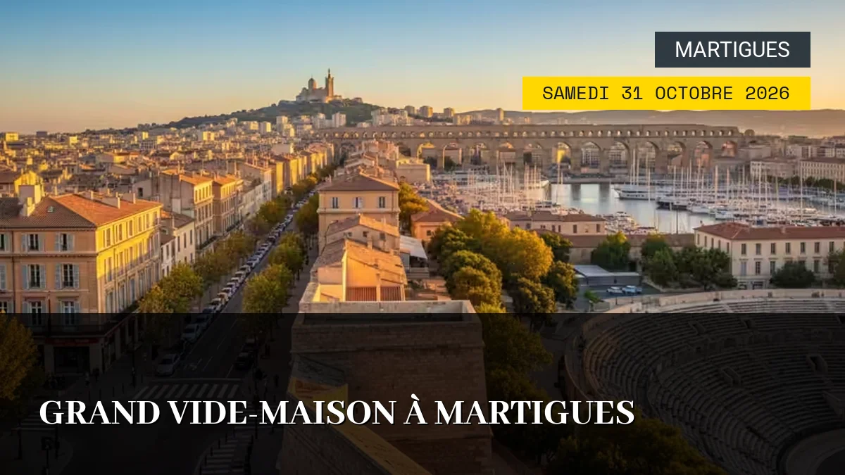 Affiche de l'événement : Grand Vide-Maison à Martigues – Samedi 31 Octobre 2026