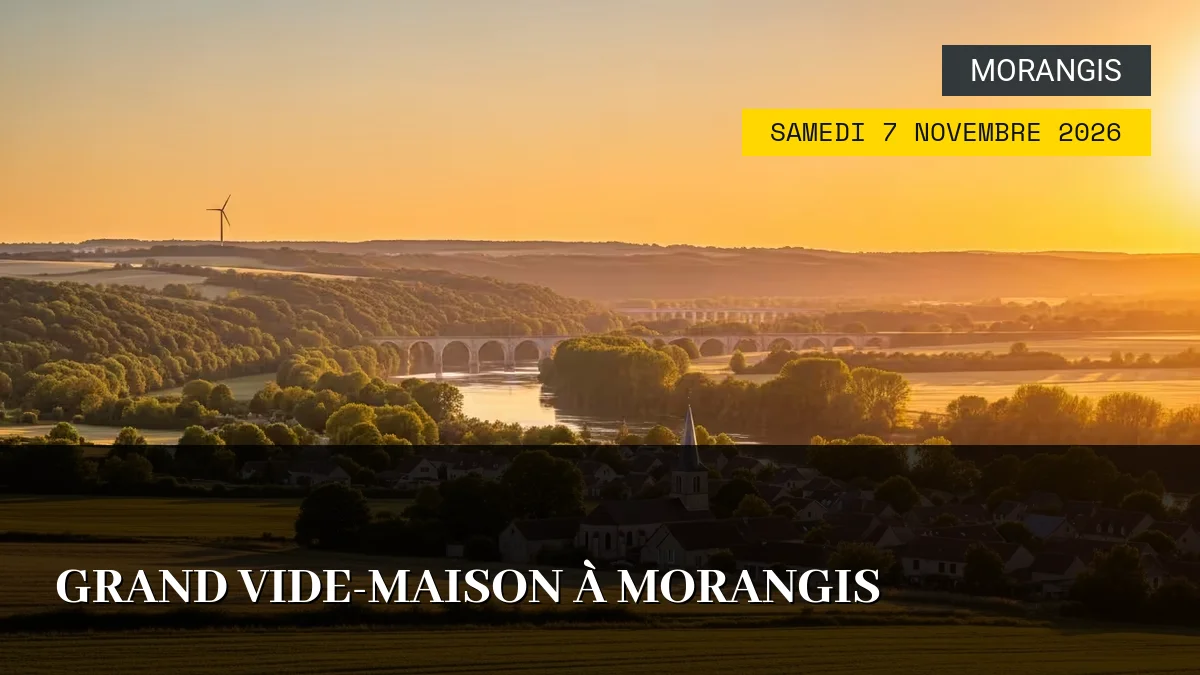 Affiche de l'événement : Grand Vide-Maison à Morangis – Samedi 7 Novembre 2026