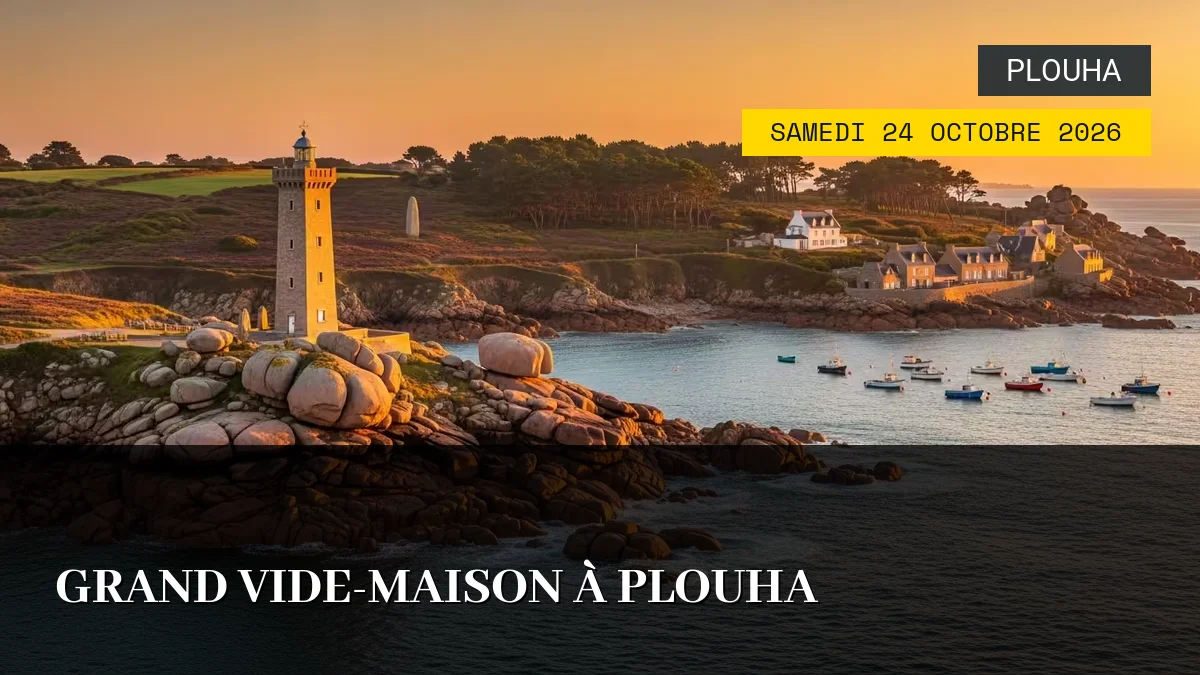 Affiche de l'événement : Grand Vide-Maison à Plouha – Samedi 24 Octobre 2026