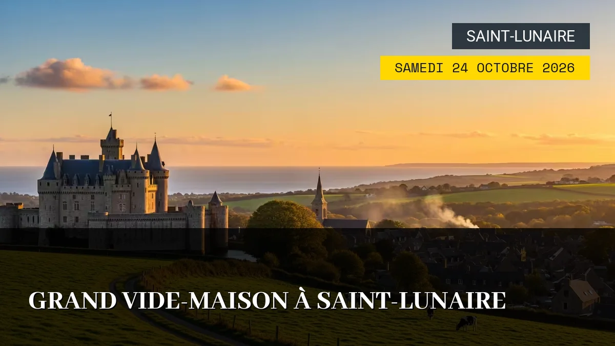 Affiche de l'événement : Grand Vide-Maison à Saint-Lunaire – Samedi 24 Octobre 2026