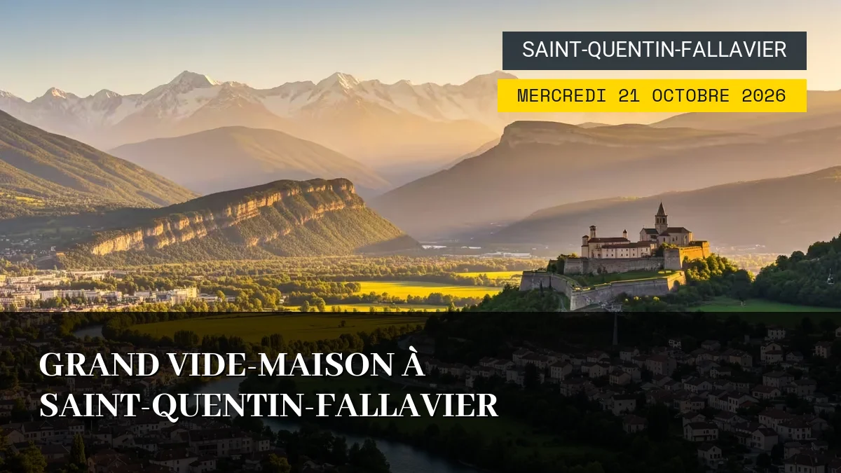 Affiche de l'événement : Grand Vide-Maison à Saint-Quentin-Fallavier – Mercredi 21 Octobre 2026