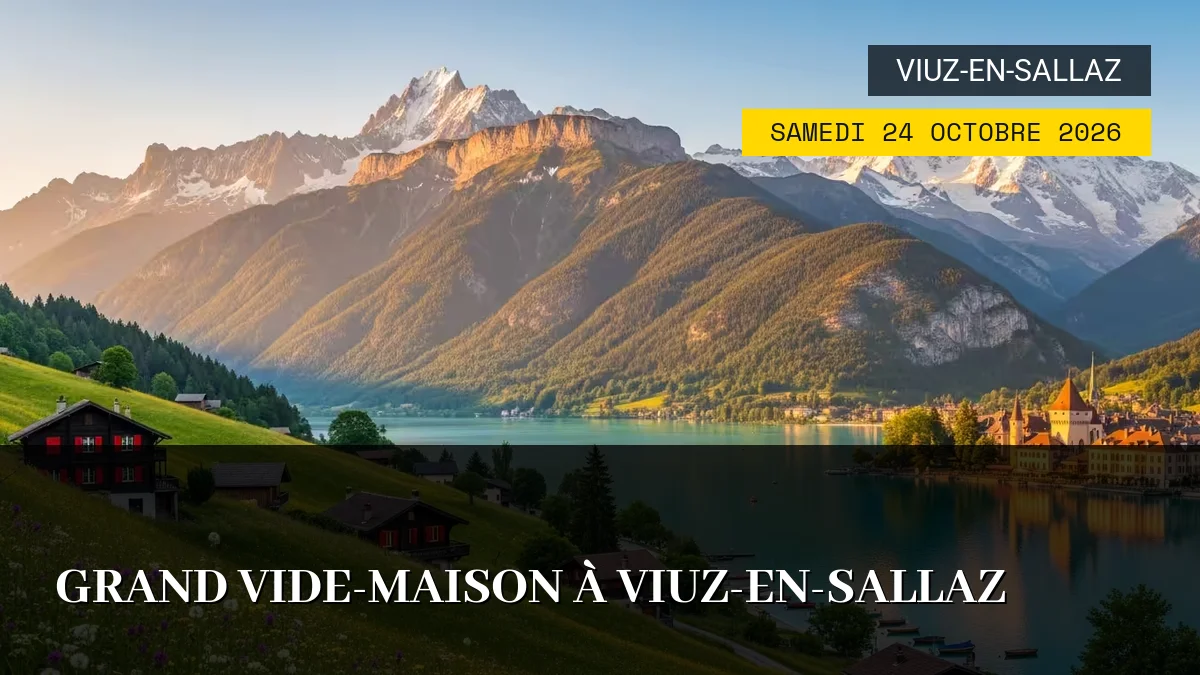 Affiche de l'événement : Grand Vide-Maison à Viuz-en-Sallaz – Samedi 24 Octobre 2026