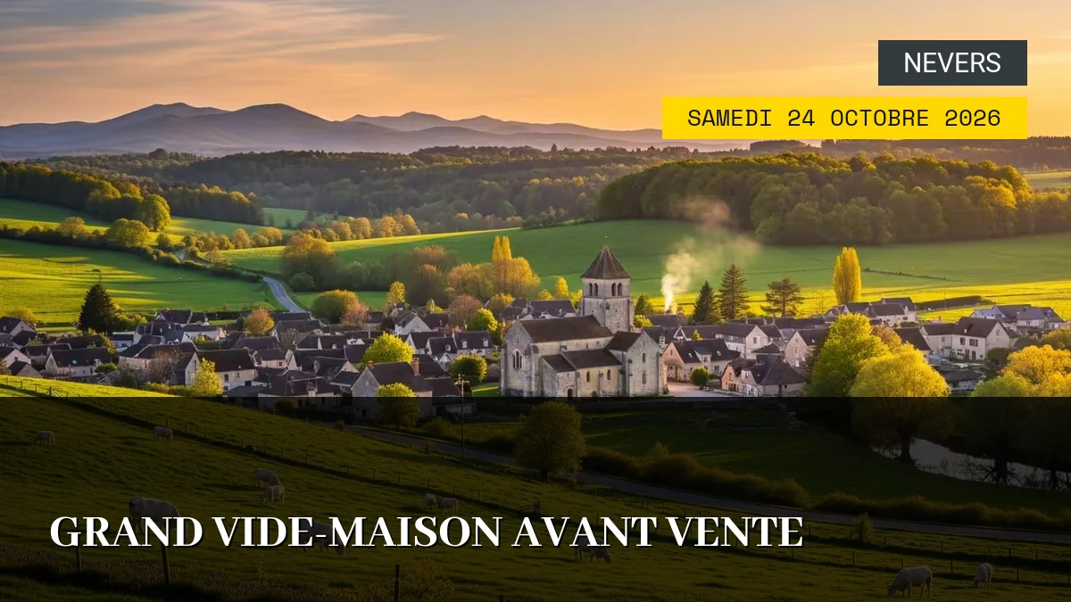 Affiche de l'événement : Grand Vide-Maison avant Vente – Samedi 24 Octobre 2026