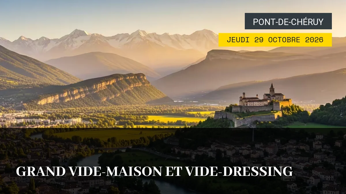 Affiche de l'événement : Grand Vide-Maison et Vide-Dressing – Jeudi 29 Octobre 2026