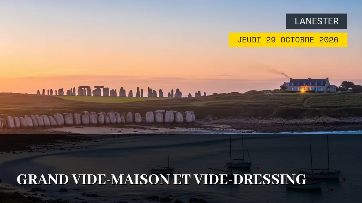 Affiche de l'événement : Grand Vide-Maison et Vide-Dressing – Jeudi 29 Octobre 2026