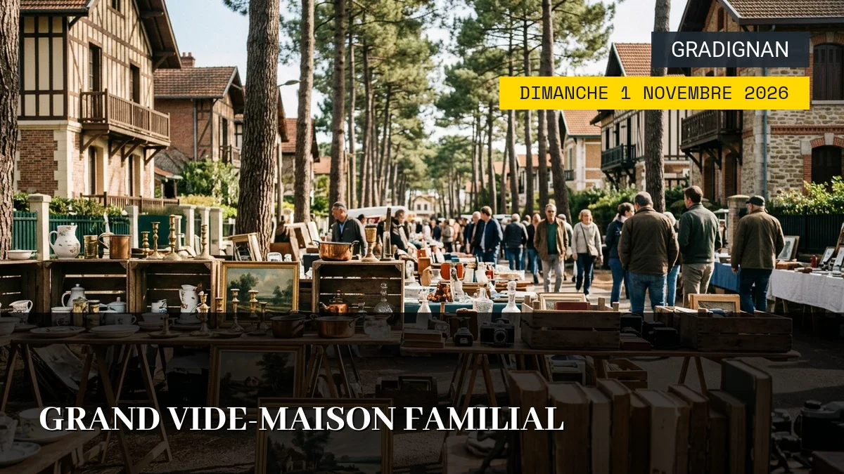 Affiche de l'événement : Grand Vide-Maison Familial – Dimanche 1 Novembre 2026