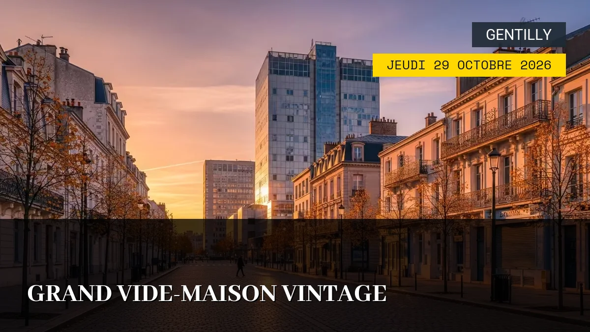 Affiche de l'événement : Grand Vide-Maison Vintage – Jeudi 29 Octobre 2026