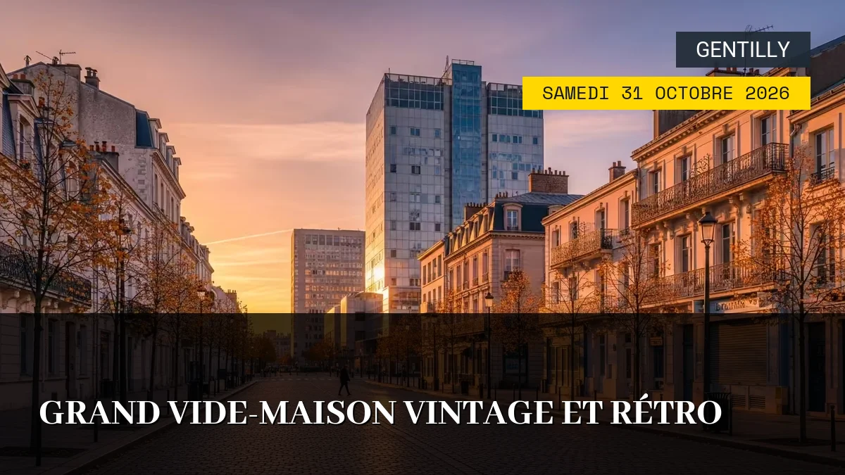 Affiche de l'événement : Grand Vide-Maison Vintage et Rétro – Samedi 31 Octobre 2026