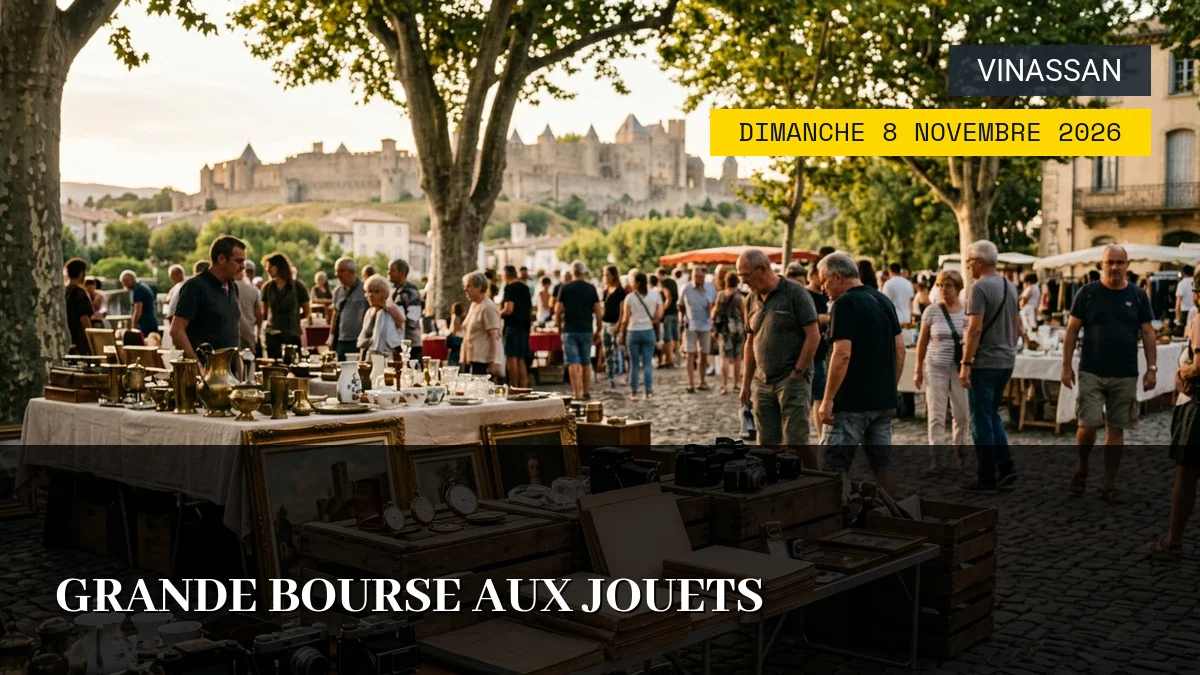 Affiche de l'événement : Grande Bourse aux Jouets – Dimanche 8 Novembre 2026