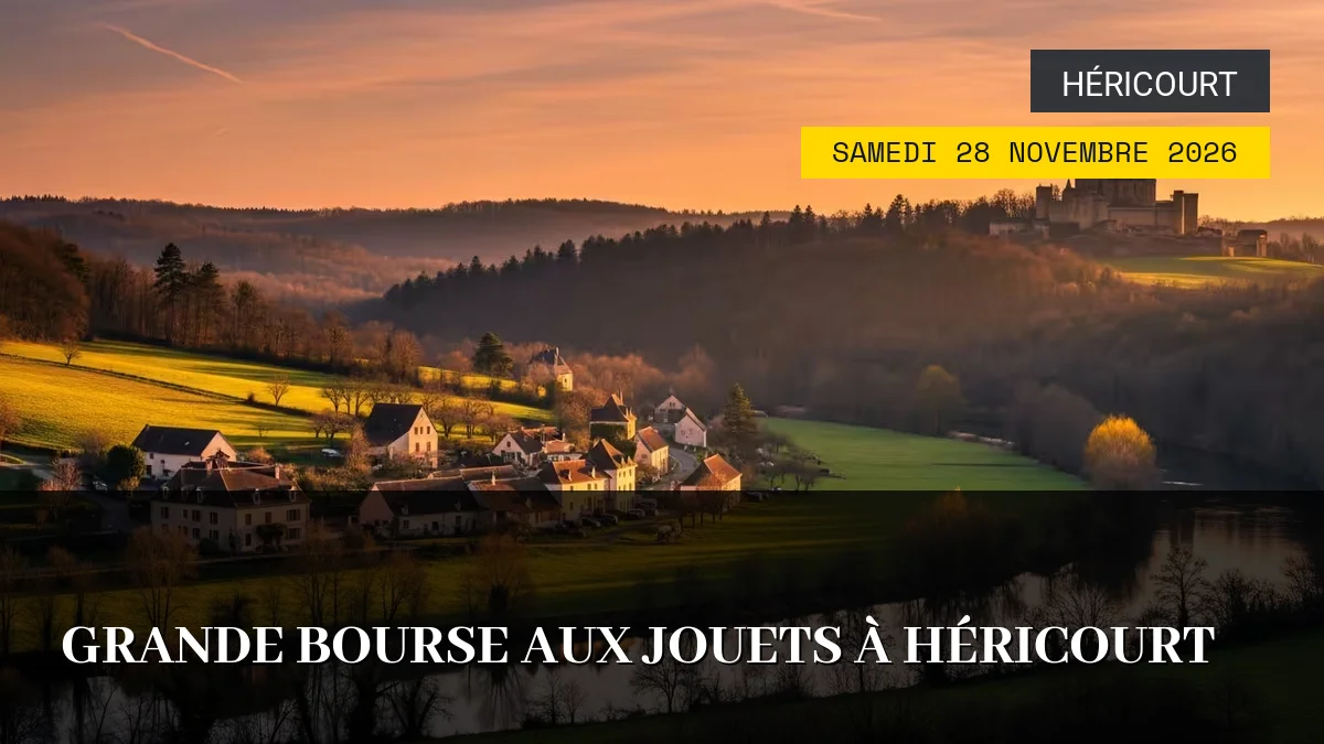 Affiche de l'événement : Grande Bourse aux Jouets à Héricourt – Samedi 28 Novembre 2026