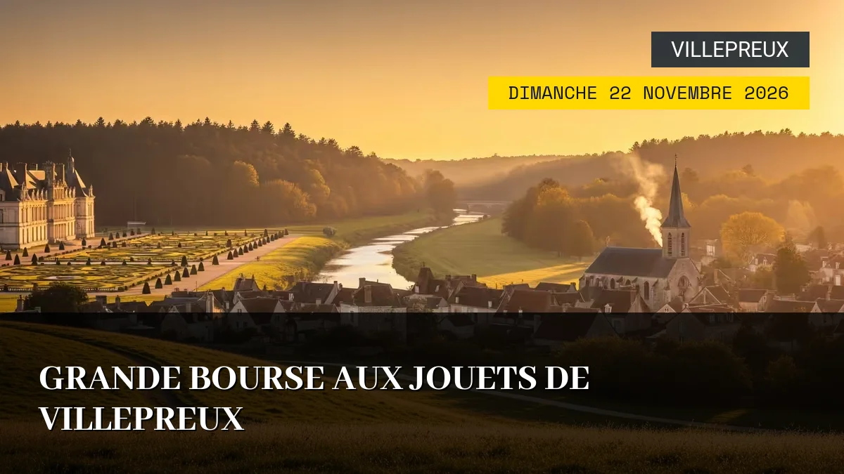 Affiche de l'événement : Grande Bourse aux Jouets de Villepreux – Dimanche 22 Novembre 2026